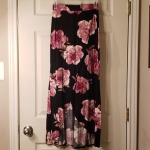 Charlotte Russe floral maxi skirt